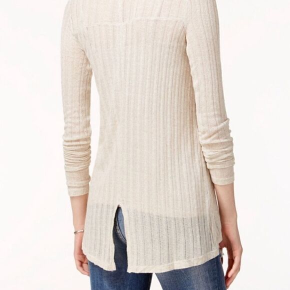 Lucky Brand Hi-Lo Turtleneck Split Back - Picture 2 of 5